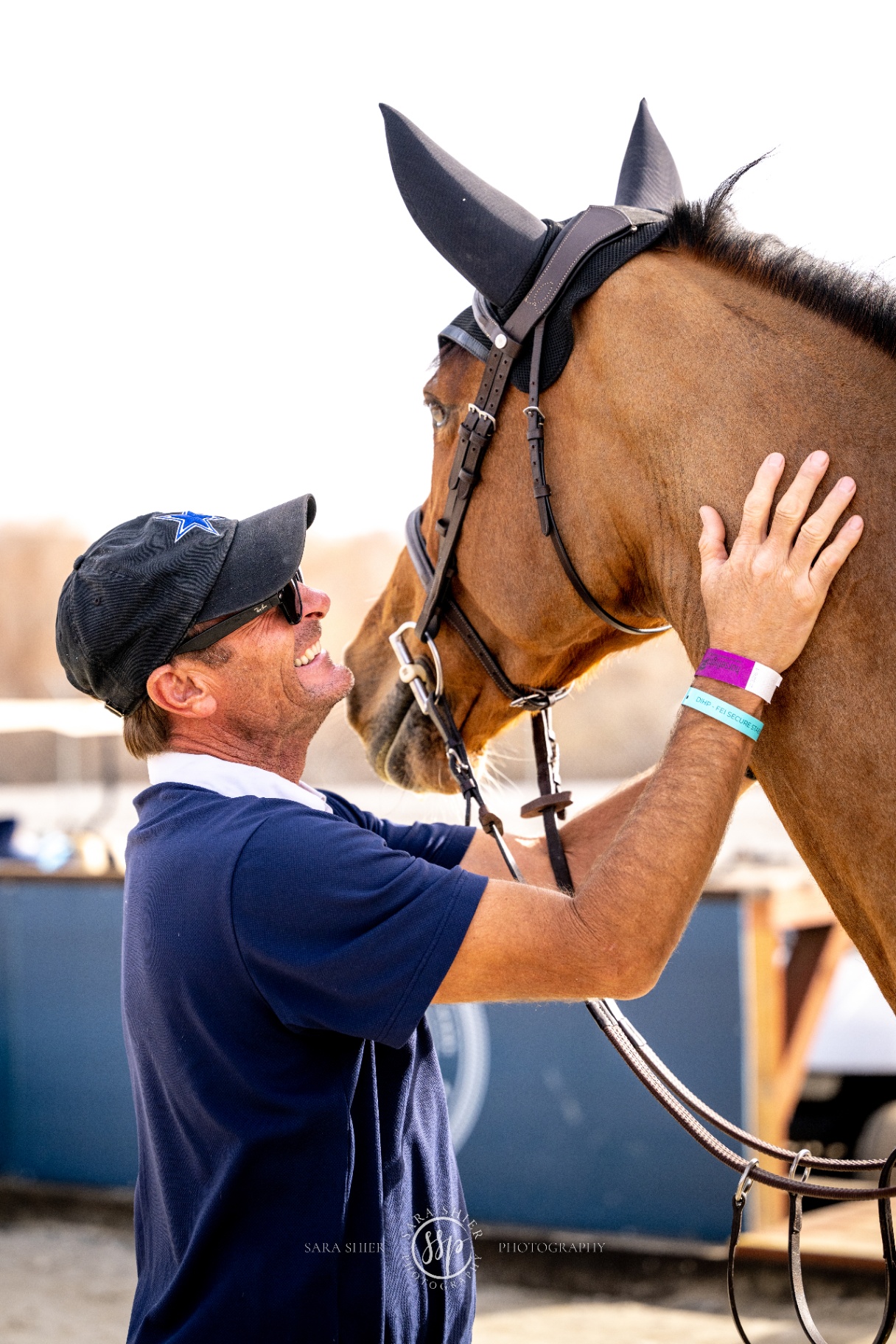 Pegasus Show Stable head trainer mentoring a young rider